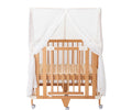 farska Canopy fitted to the Creative Cot, front view