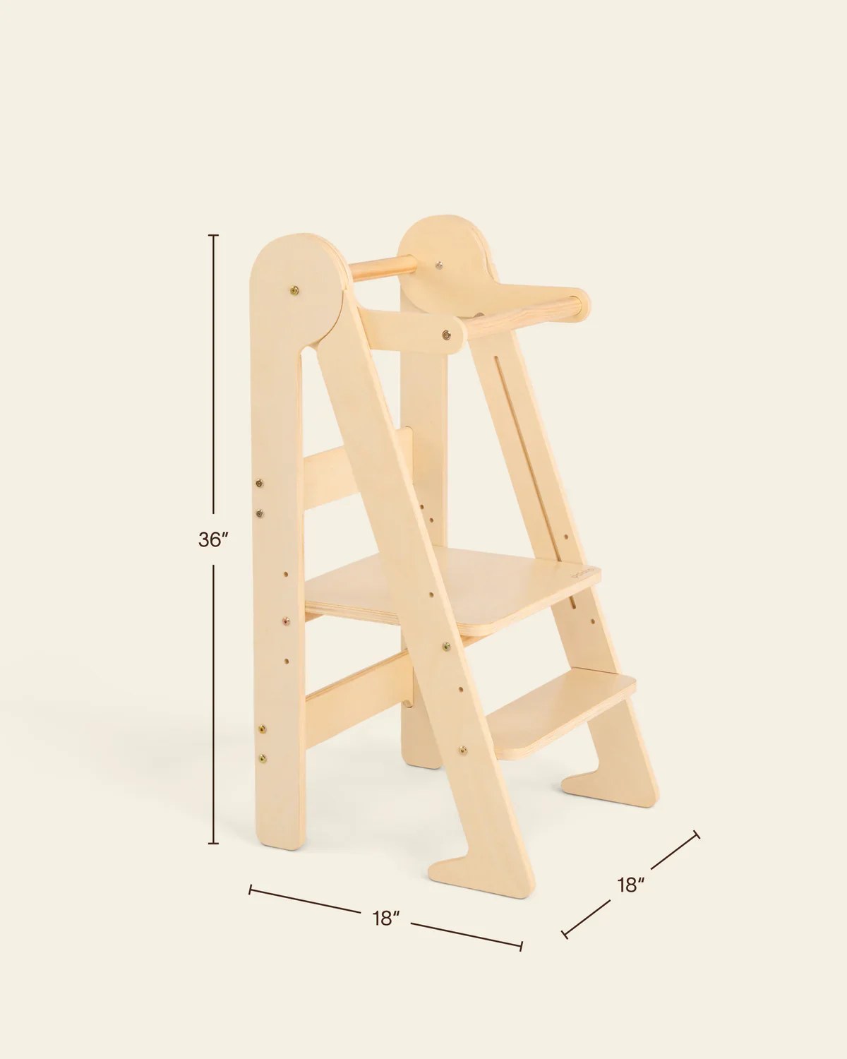Mini Chef learning tower dimensions: 91 x 46 x 46 cm