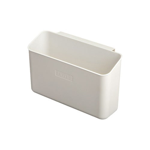 färska Hanging Box - white clip-on storage box, front view