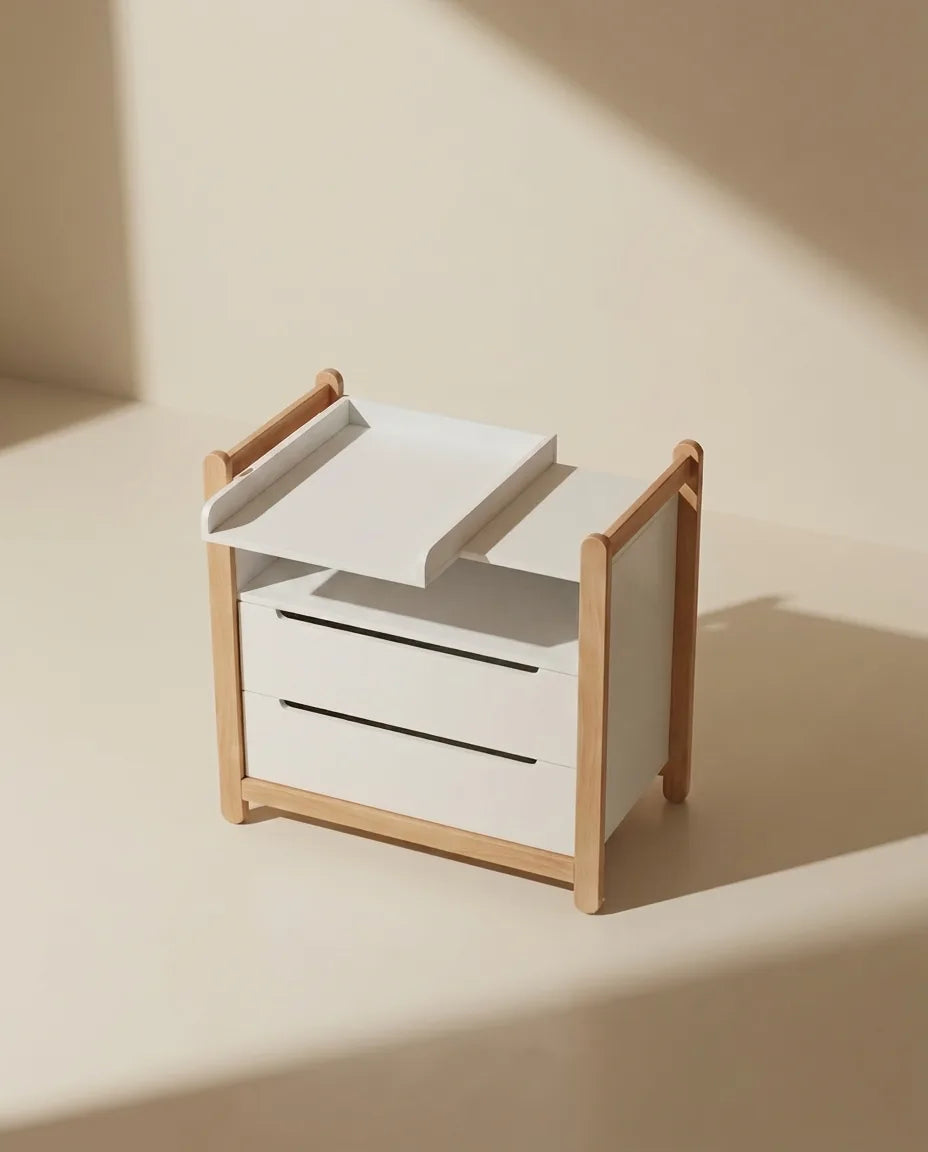 iDresser S - 2 drawers, white and beech, made in Ukraine#drawers_2