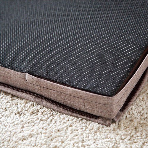 Underside of the Joint Mattress - non-slip face and the joining zip