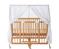 farska Canopy Long fitted to the Creative Cot Long, front view