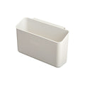 färska Hanging Box - white clip-on storage box, front view