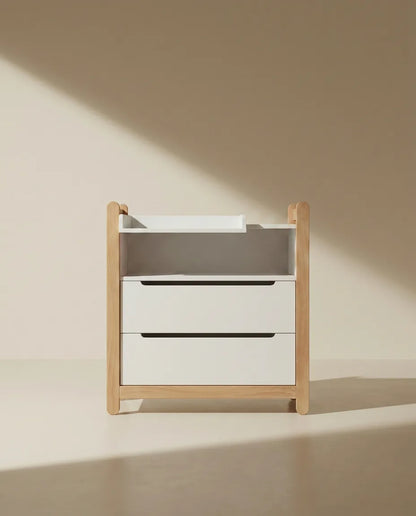 iDresser S - 2 drawers, white and beech, made in Ukraine