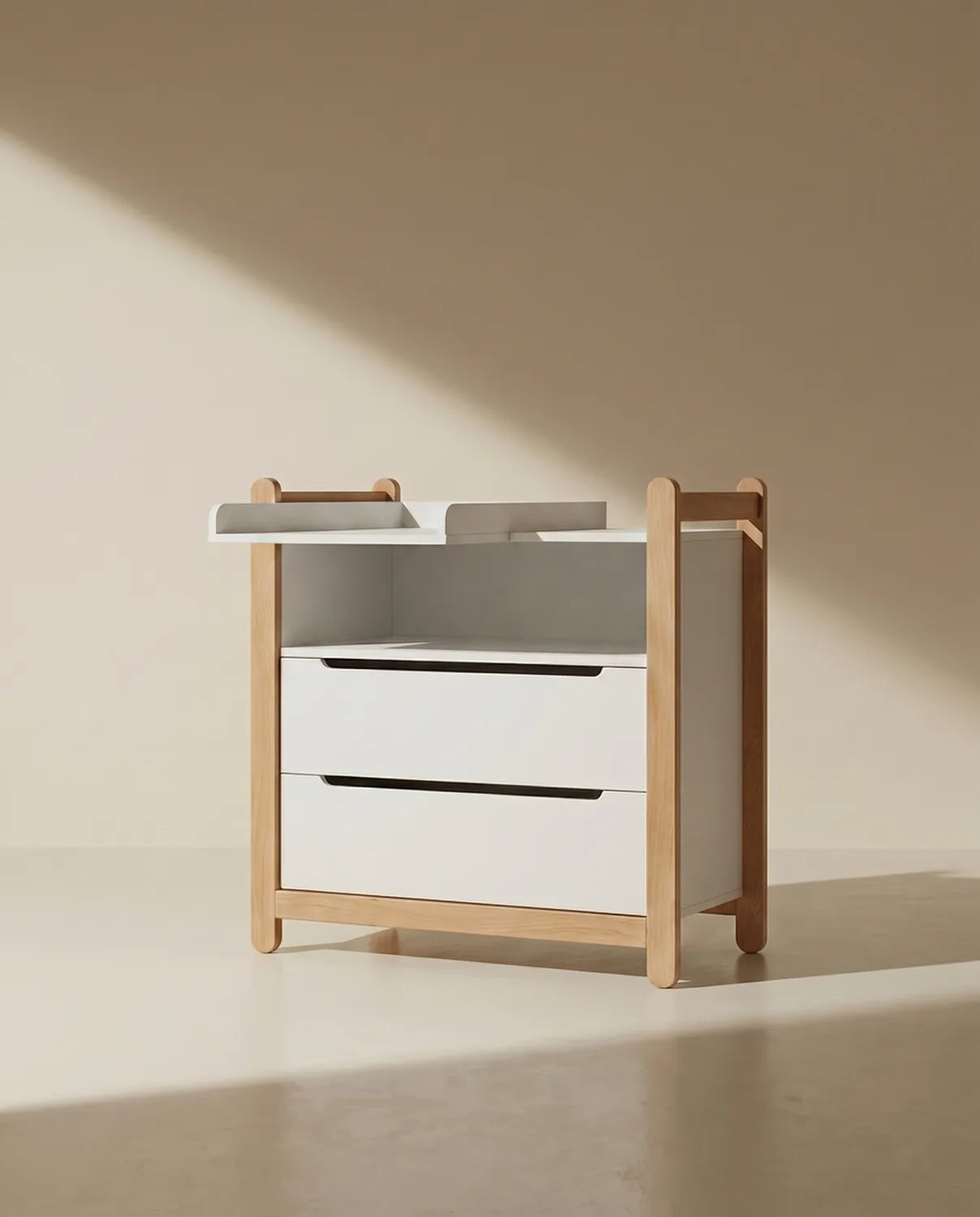 iDresser S - 2 drawers, white and beech, made in Ukraine#drawers_2