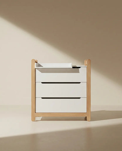 iDresser S - 3 drawers, white and beech, made in Ukraine