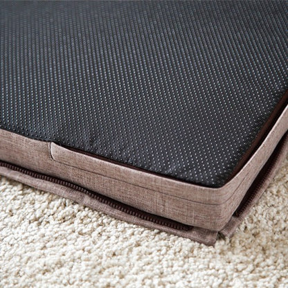 Underside of the Joint Mattress - non-slip face and the joining zip