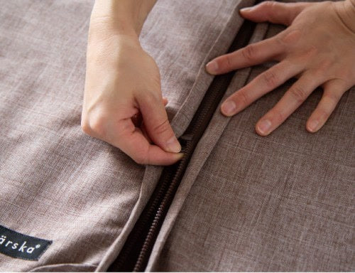 Two Joint Mattresses being zipped together