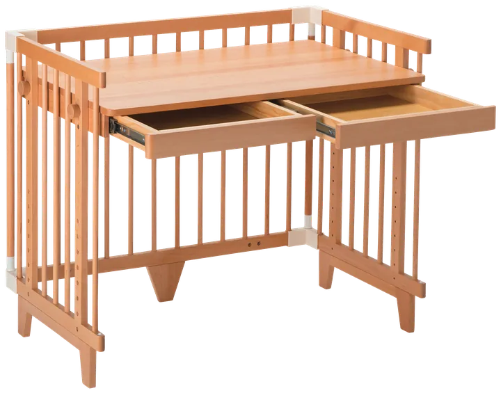 The Creative Cot in study desk mode